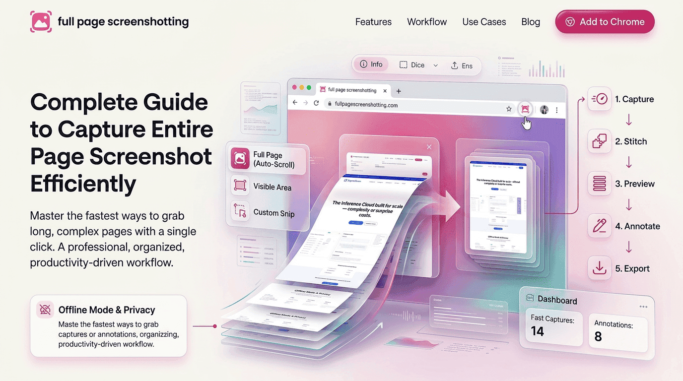 Complete Guide to Capture Entire Page Screenshot Efficiently
