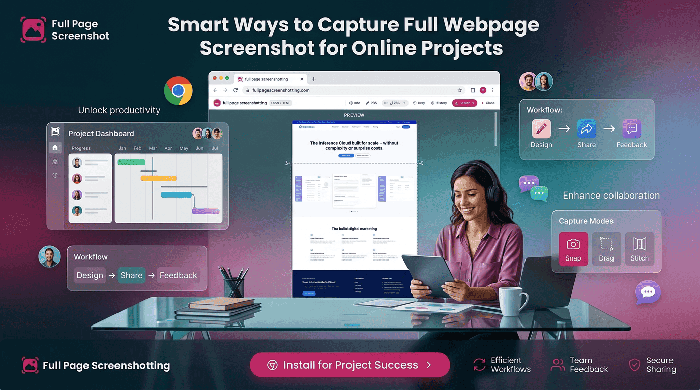 Smart Ways to Capture Full Webpage Screenshot for Online Projects