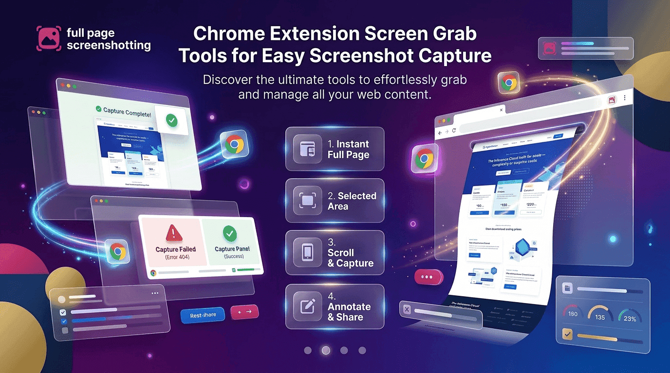 Chrome Extension Screen Grab Tools for Easy Screenshot Capture