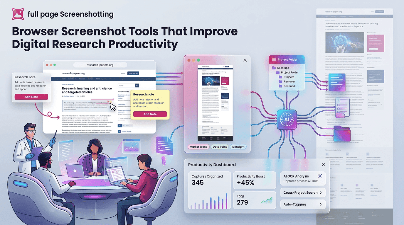 Browser Screenshot Tools That Improve Digital Research Productivity
