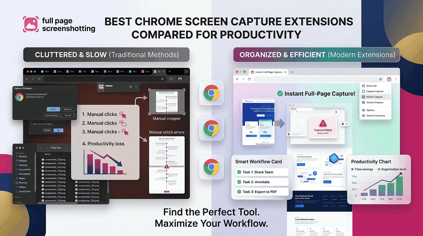 Best Chrome Screen Capture Extensions Compared for Productivity