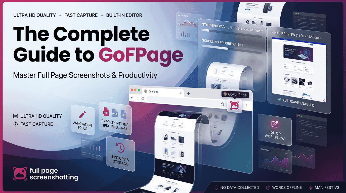 The Complete Guide to GoFullPage Chrome Extension for Full Page Screenshots