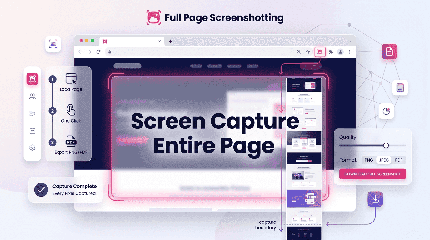 Screen capture entire page