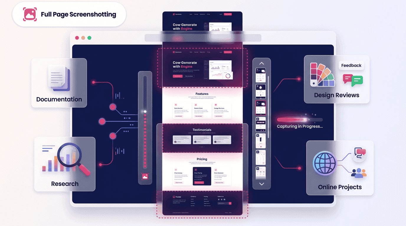 Screen capture entire web page
