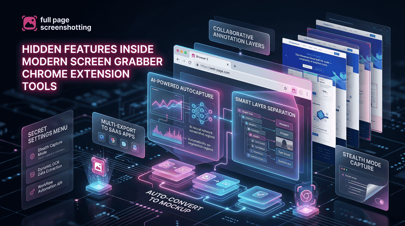 Hidden Features Inside Modern Screen Grabber Chrome Extension Tools