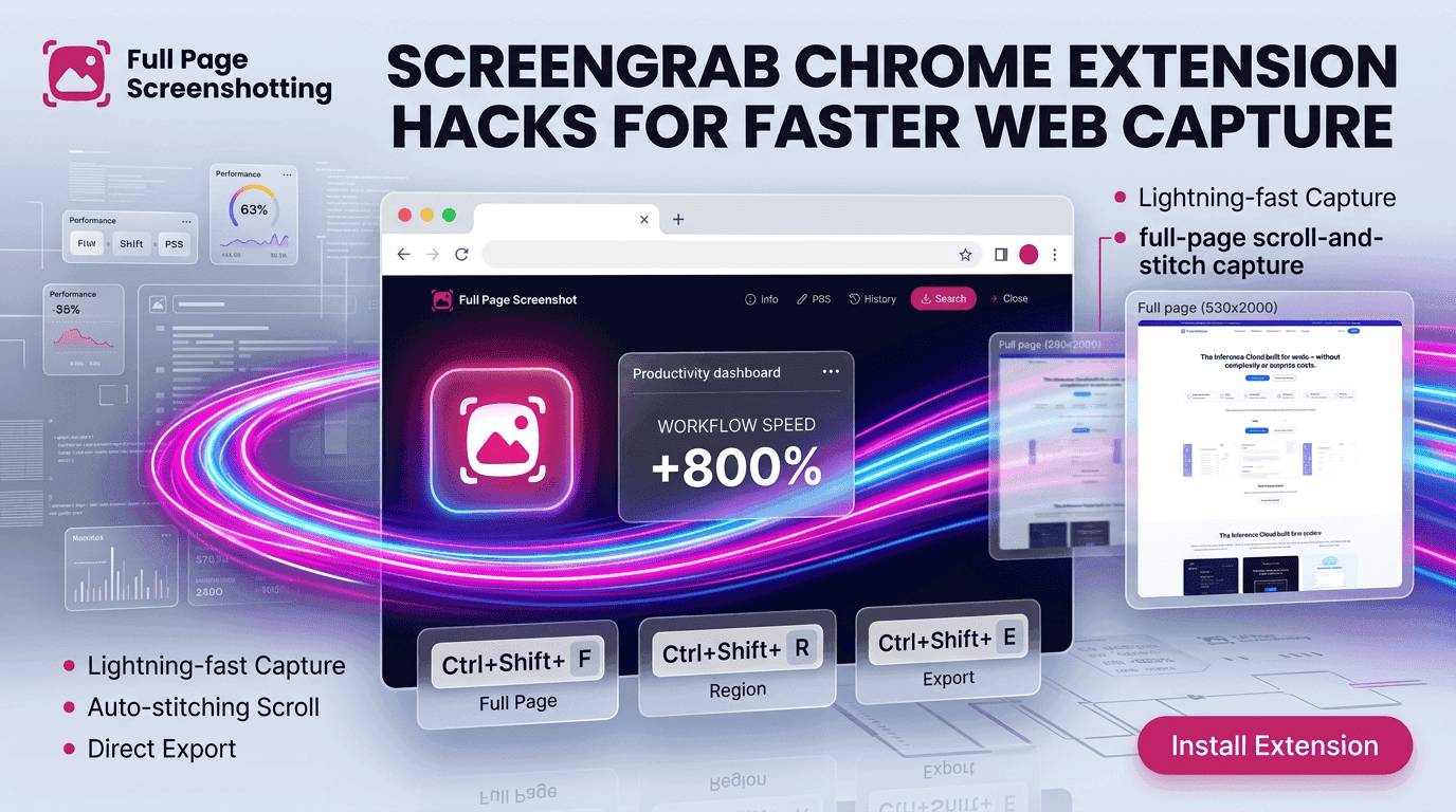 Screengrab Chrome Extension Hacks for Faster Web Capture
